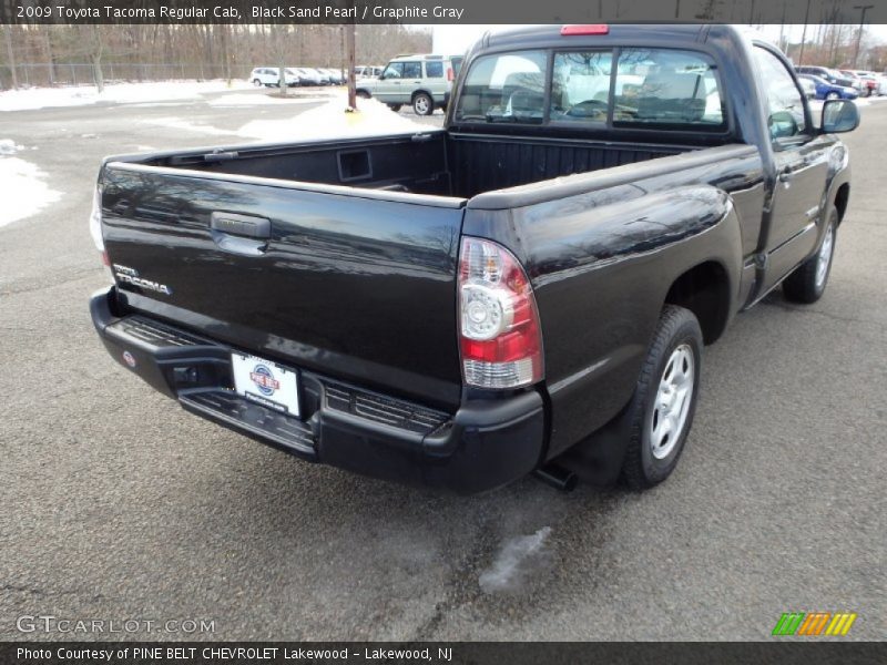 Black Sand Pearl / Graphite Gray 2009 Toyota Tacoma Regular Cab