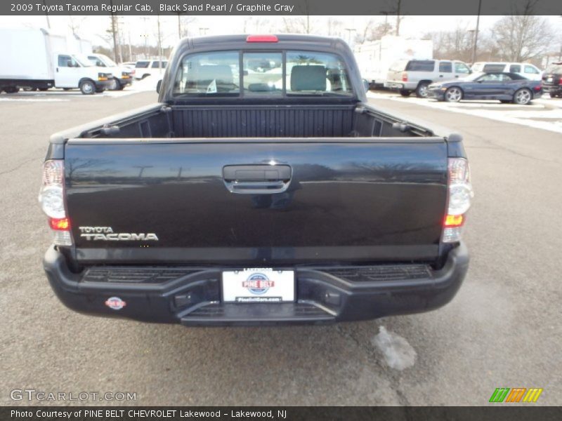 Black Sand Pearl / Graphite Gray 2009 Toyota Tacoma Regular Cab