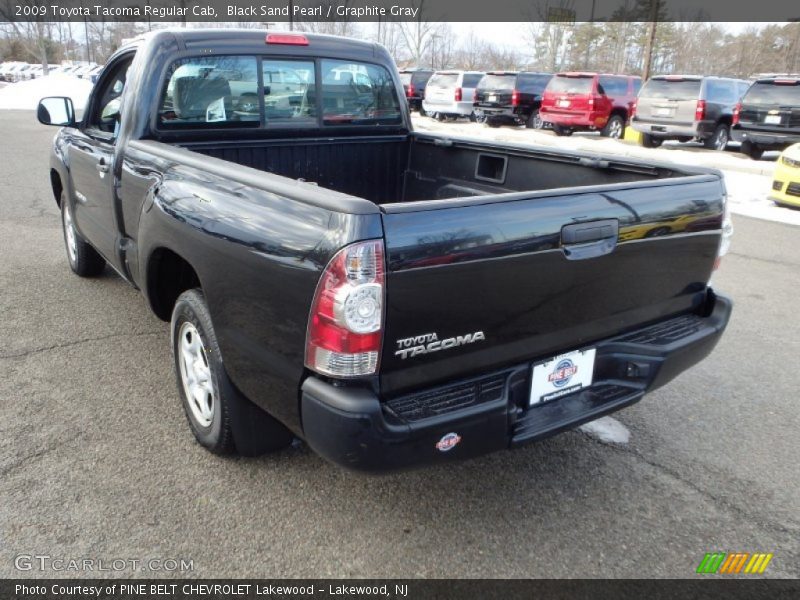 Black Sand Pearl / Graphite Gray 2009 Toyota Tacoma Regular Cab