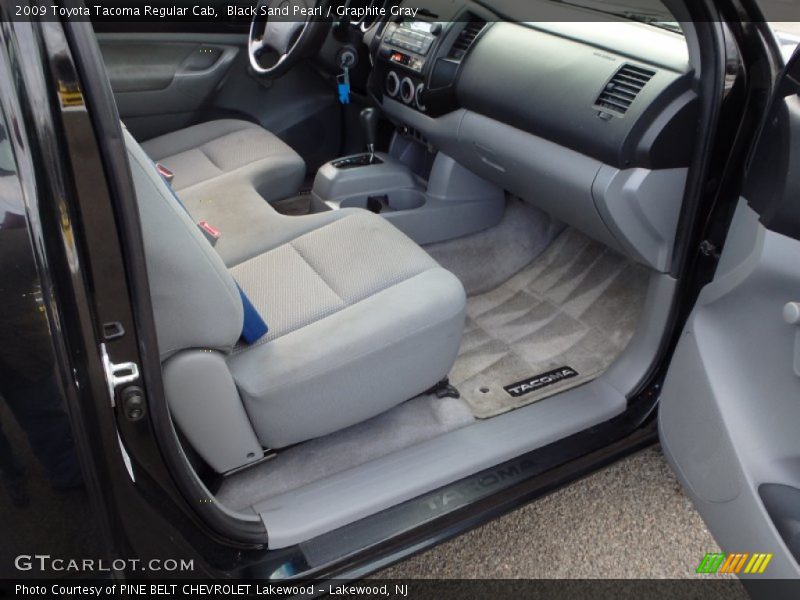 Black Sand Pearl / Graphite Gray 2009 Toyota Tacoma Regular Cab