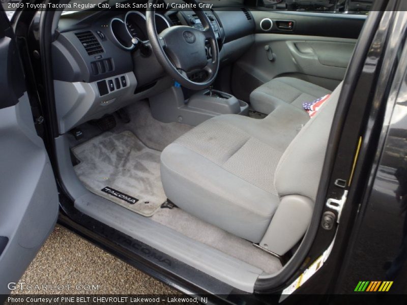 Black Sand Pearl / Graphite Gray 2009 Toyota Tacoma Regular Cab