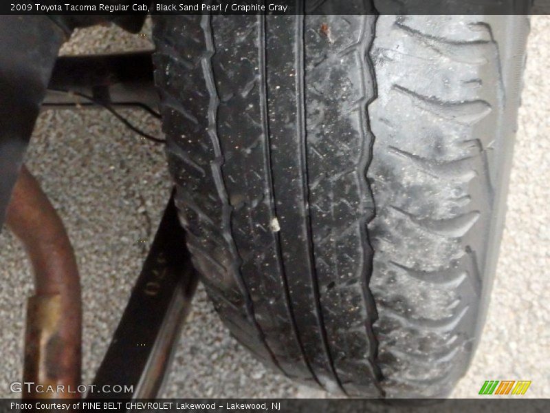 Black Sand Pearl / Graphite Gray 2009 Toyota Tacoma Regular Cab