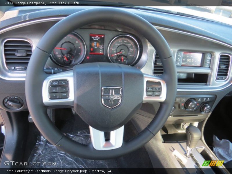 Pitch Black / Black 2014 Dodge Charger SE