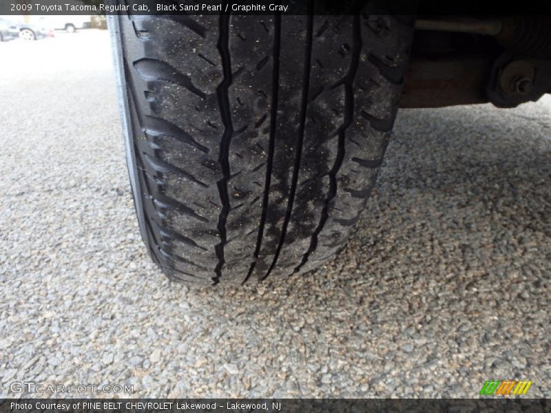 Black Sand Pearl / Graphite Gray 2009 Toyota Tacoma Regular Cab