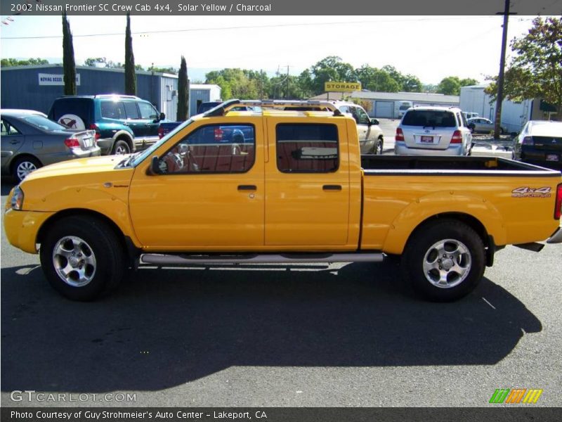 Solar Yellow / Charcoal 2002 Nissan Frontier SC Crew Cab 4x4