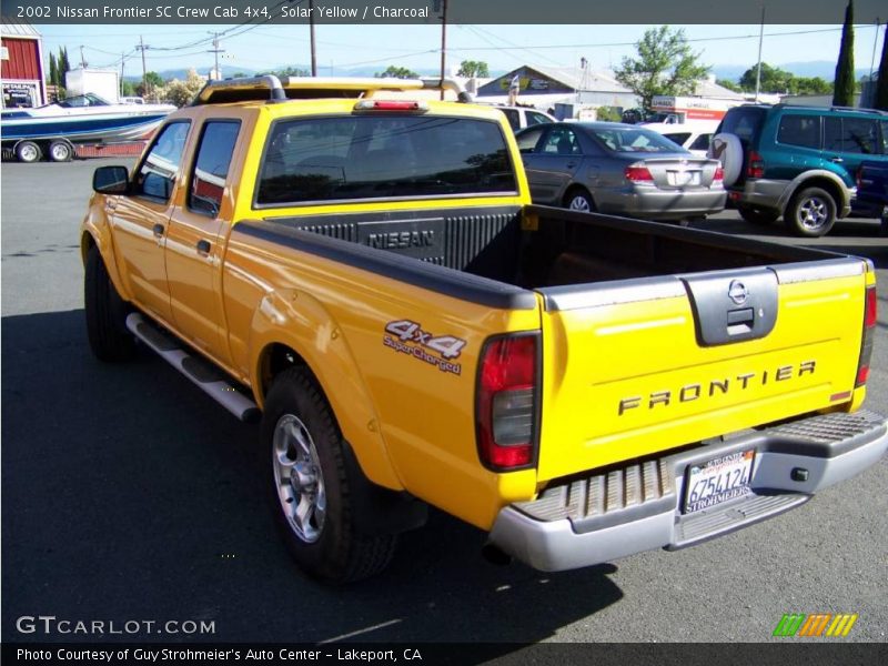Solar Yellow / Charcoal 2002 Nissan Frontier SC Crew Cab 4x4