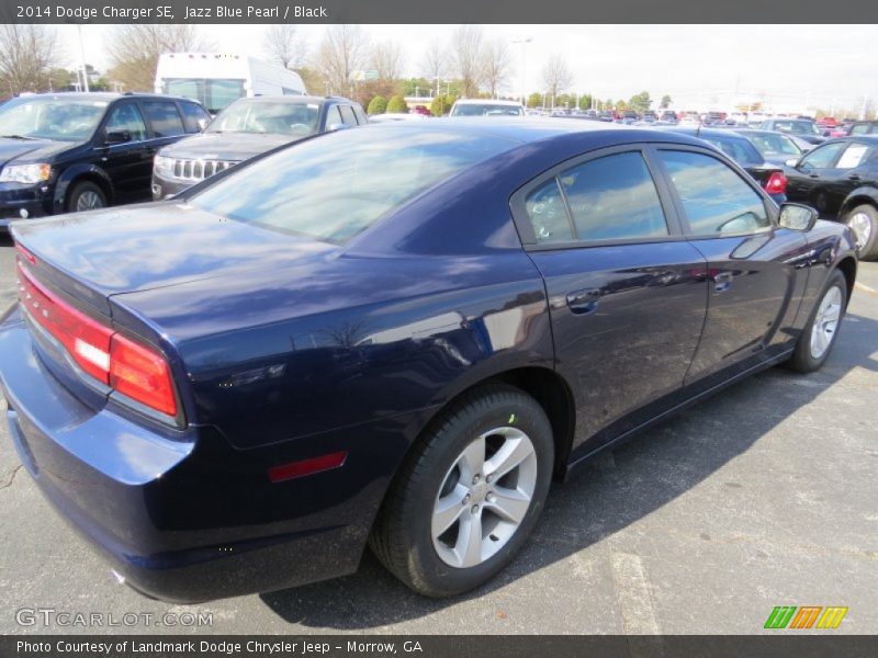 Jazz Blue Pearl / Black 2014 Dodge Charger SE