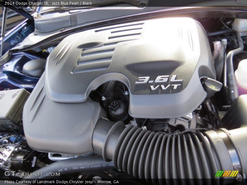 Jazz Blue Pearl / Black 2014 Dodge Charger SE
