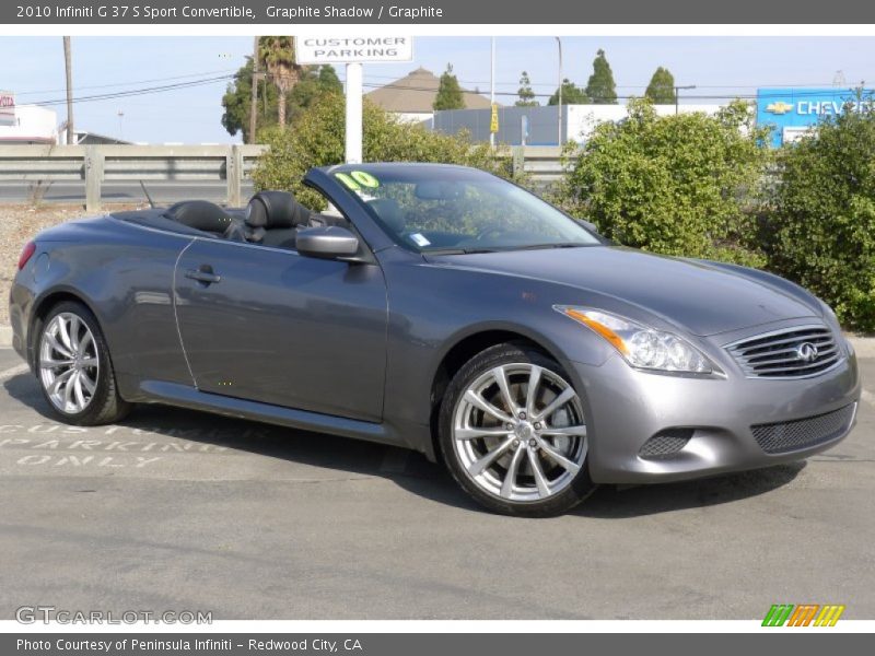 Graphite Shadow / Graphite 2010 Infiniti G 37 S Sport Convertible