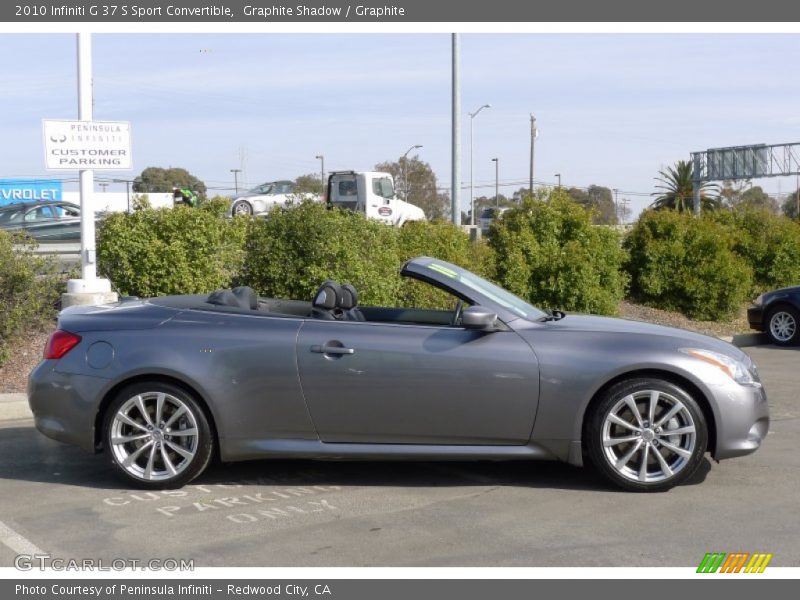 Graphite Shadow / Graphite 2010 Infiniti G 37 S Sport Convertible