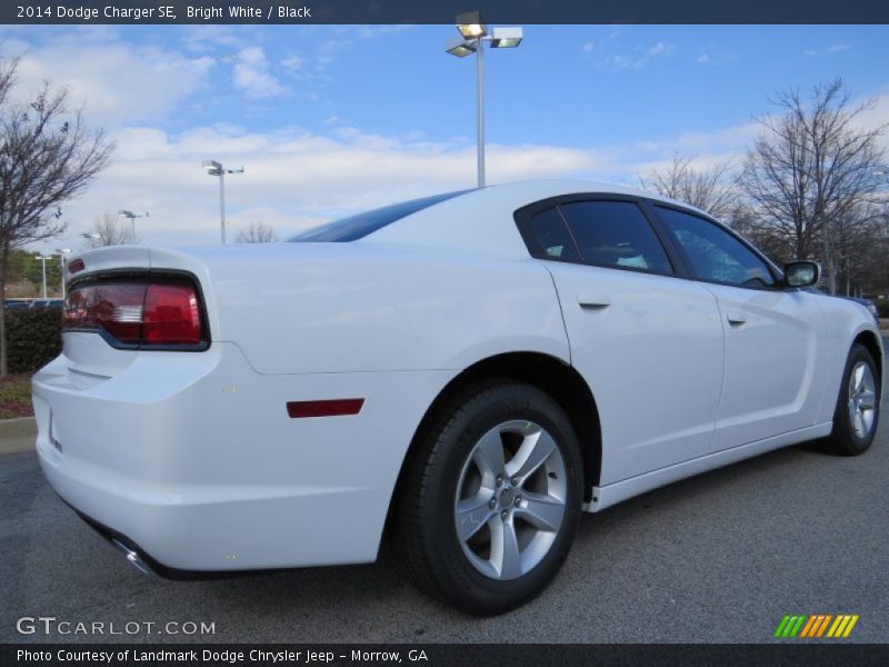 Bright White / Black 2014 Dodge Charger SE