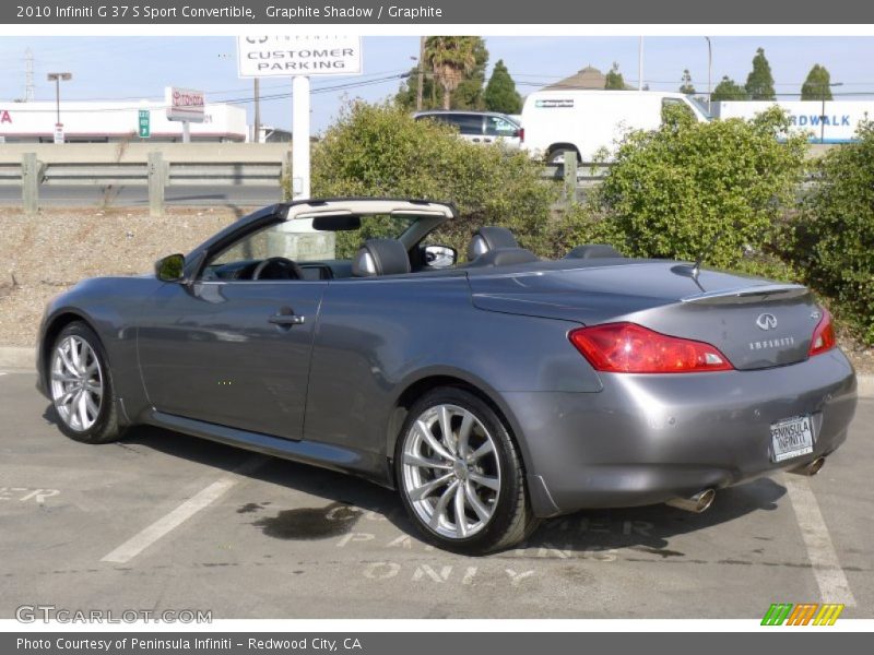 Graphite Shadow / Graphite 2010 Infiniti G 37 S Sport Convertible