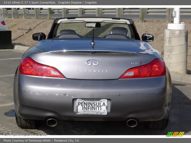 Graphite Shadow / Graphite 2010 Infiniti G 37 S Sport Convertible