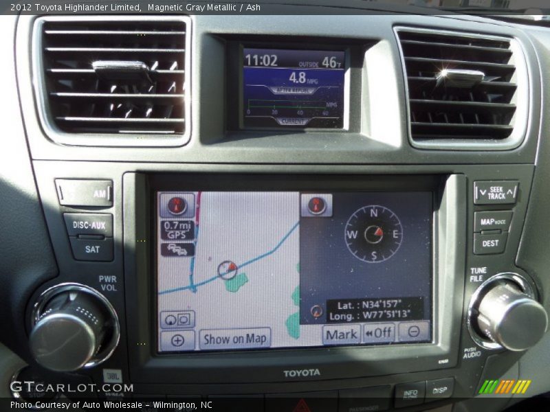 Magnetic Gray Metallic / Ash 2012 Toyota Highlander Limited