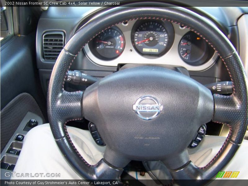 Solar Yellow / Charcoal 2002 Nissan Frontier SC Crew Cab 4x4