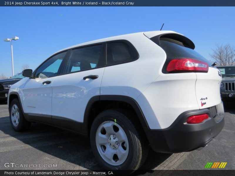 Bright White / Iceland - Black/Iceland Gray 2014 Jeep Cherokee Sport 4x4