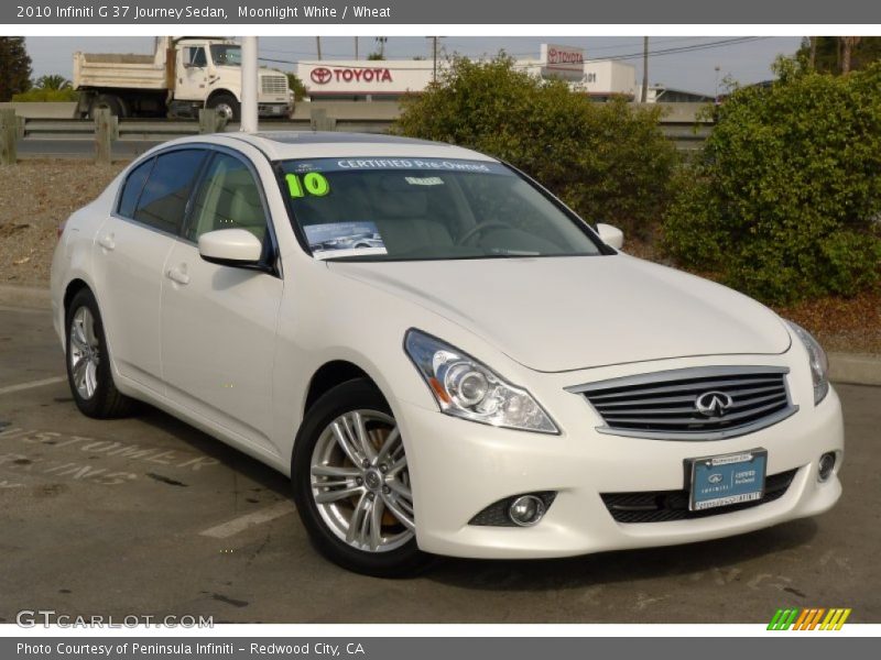 Moonlight White / Wheat 2010 Infiniti G 37 Journey Sedan