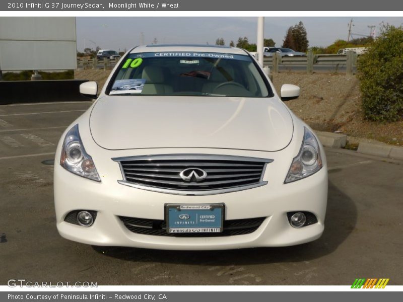 Moonlight White / Wheat 2010 Infiniti G 37 Journey Sedan