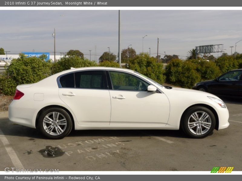 Moonlight White / Wheat 2010 Infiniti G 37 Journey Sedan