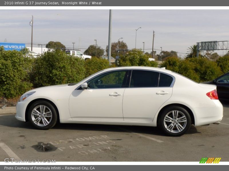 Moonlight White / Wheat 2010 Infiniti G 37 Journey Sedan