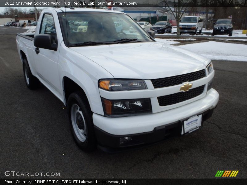 Summit White / Ebony 2012 Chevrolet Colorado Work Truck Regular Cab