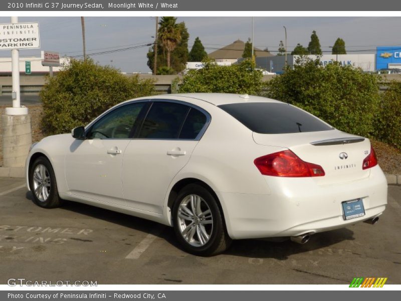 Moonlight White / Wheat 2010 Infiniti G 37 Journey Sedan