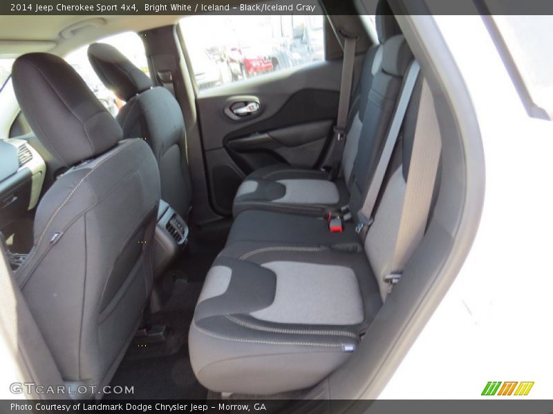 Bright White / Iceland - Black/Iceland Gray 2014 Jeep Cherokee Sport 4x4