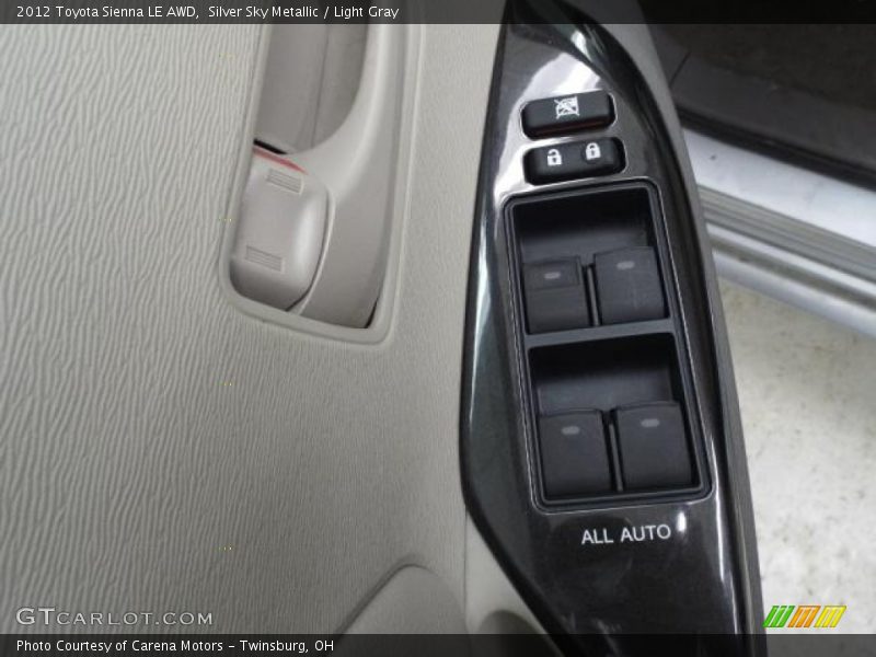 Silver Sky Metallic / Light Gray 2012 Toyota Sienna LE AWD