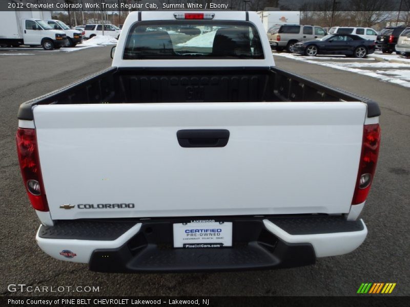 Summit White / Ebony 2012 Chevrolet Colorado Work Truck Regular Cab