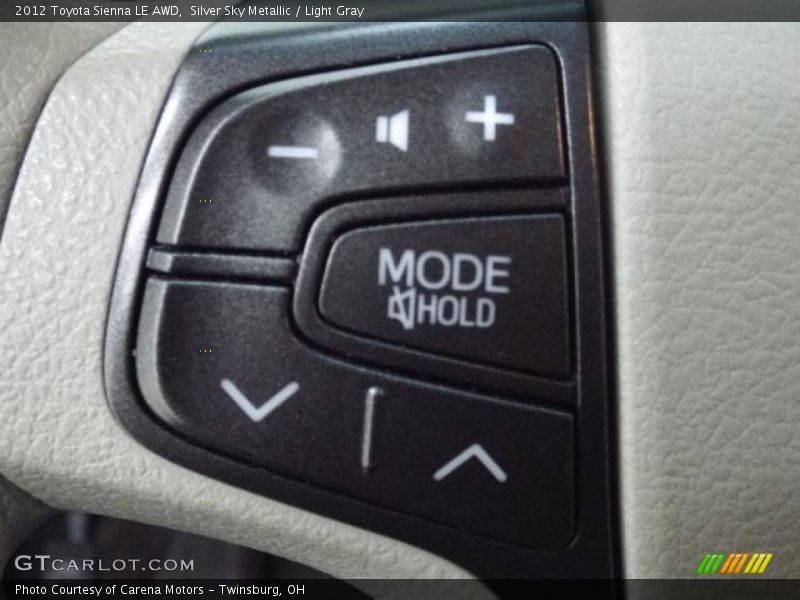 Silver Sky Metallic / Light Gray 2012 Toyota Sienna LE AWD