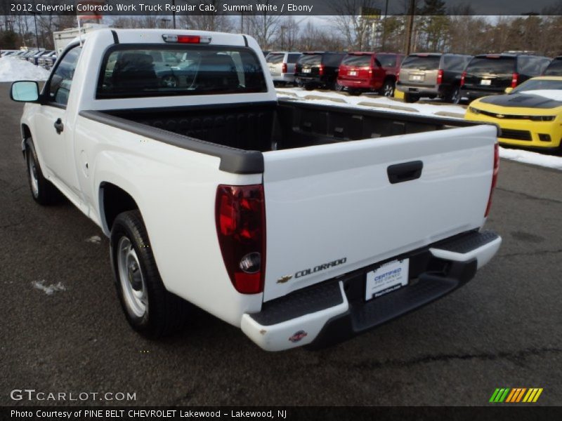 Summit White / Ebony 2012 Chevrolet Colorado Work Truck Regular Cab