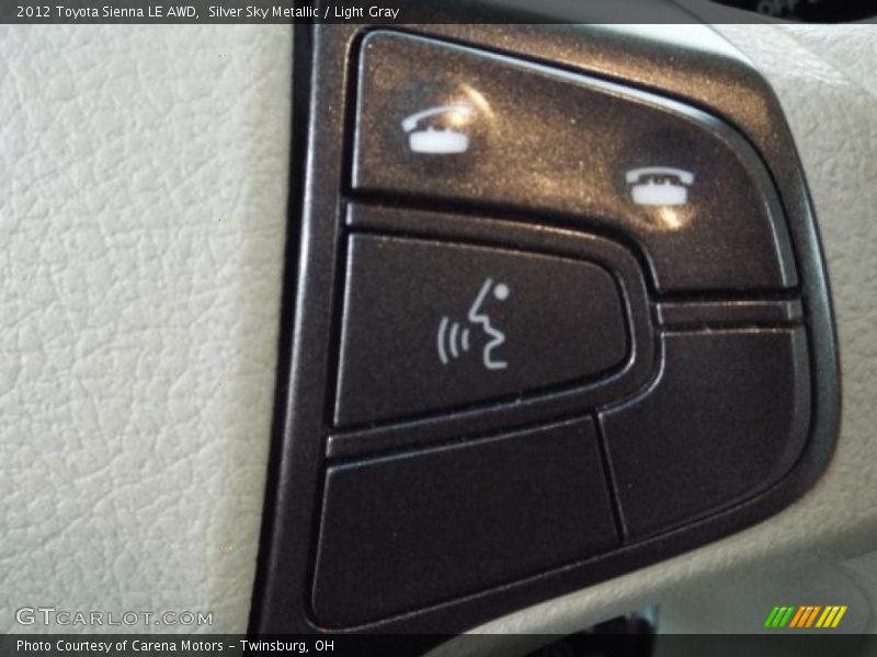 Silver Sky Metallic / Light Gray 2012 Toyota Sienna LE AWD