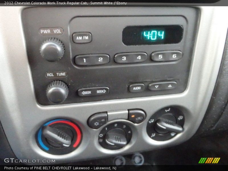 Audio System of 2012 Colorado Work Truck Regular Cab