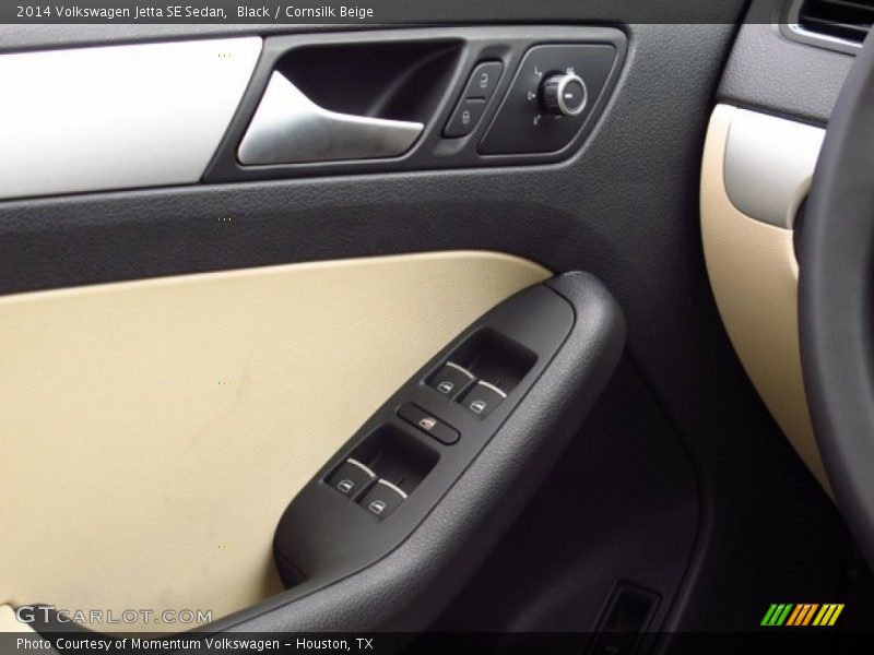 Black / Cornsilk Beige 2014 Volkswagen Jetta SE Sedan