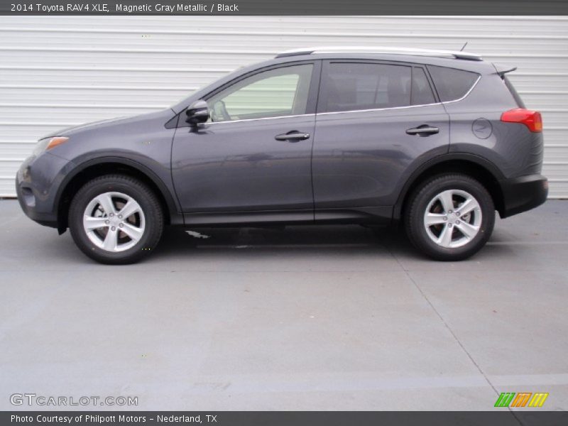 Magnetic Gray Metallic / Black 2014 Toyota RAV4 XLE