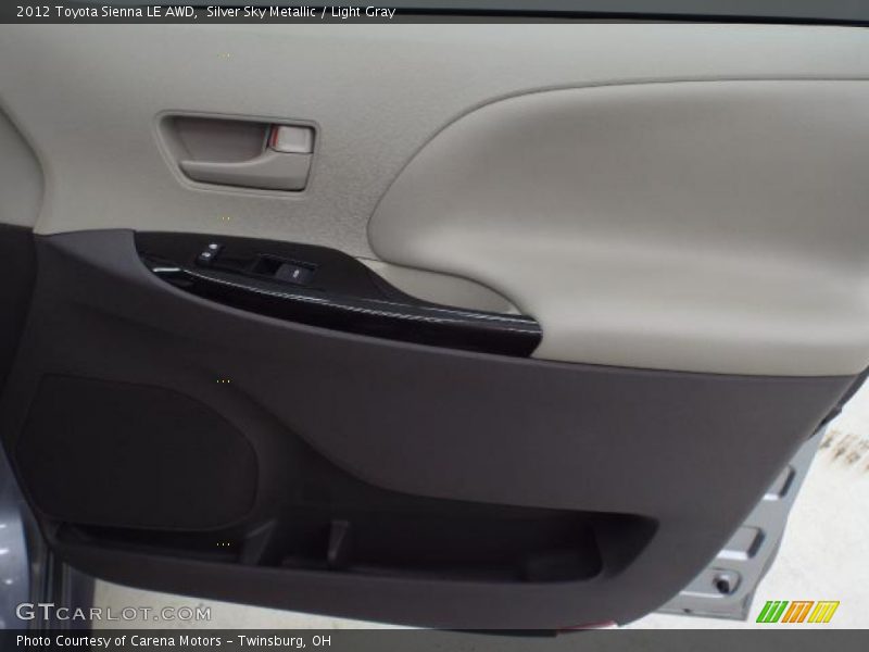 Silver Sky Metallic / Light Gray 2012 Toyota Sienna LE AWD