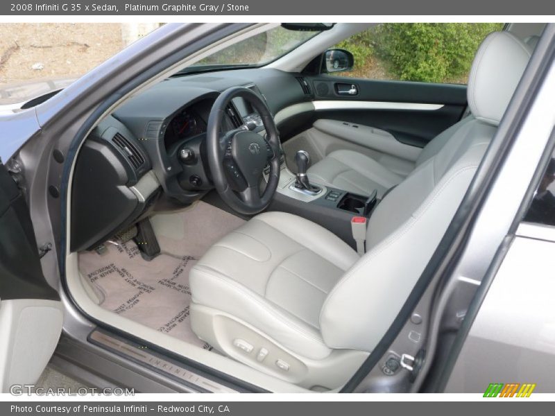 Platinum Graphite Gray / Stone 2008 Infiniti G 35 x Sedan