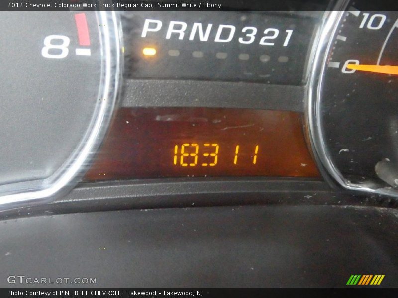 Summit White / Ebony 2012 Chevrolet Colorado Work Truck Regular Cab