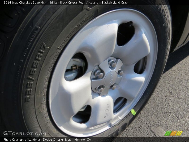 Brilliant Black Crystal Pearl / Iceland - Black/Iceland Gray 2014 Jeep Cherokee Sport 4x4