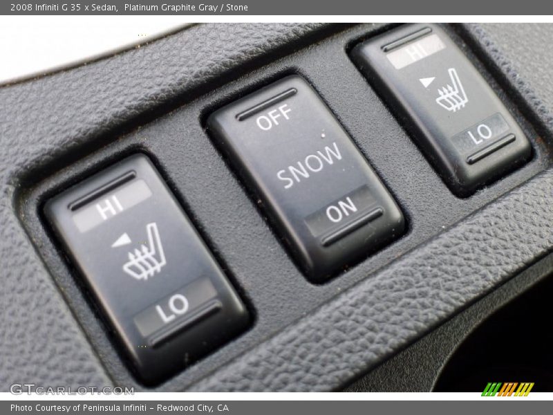 Platinum Graphite Gray / Stone 2008 Infiniti G 35 x Sedan