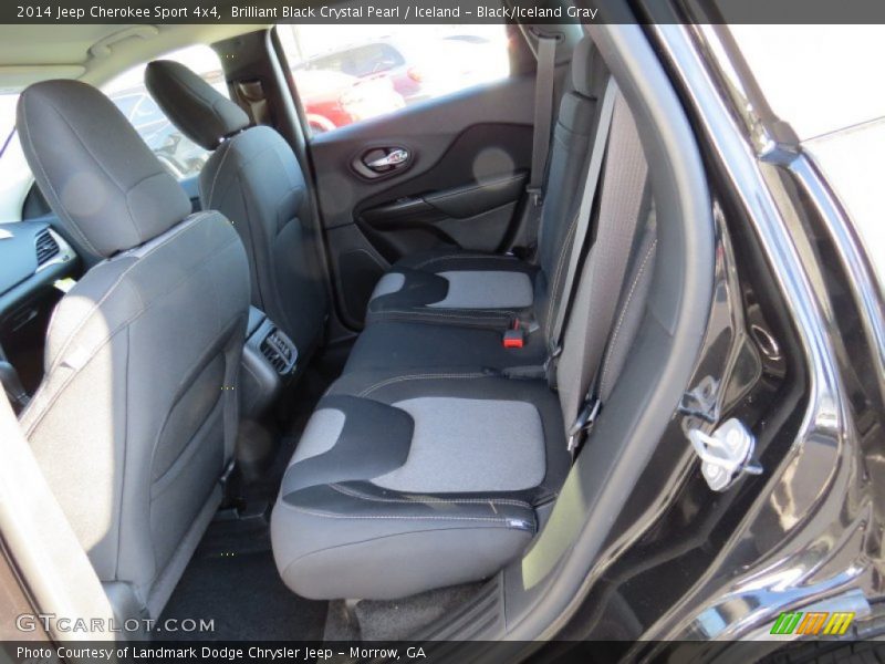Brilliant Black Crystal Pearl / Iceland - Black/Iceland Gray 2014 Jeep Cherokee Sport 4x4