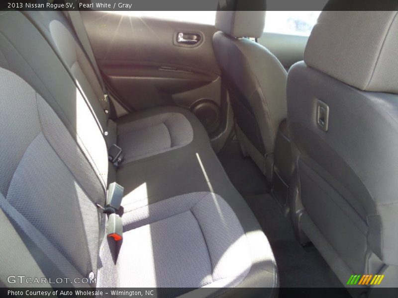 Pearl White / Gray 2013 Nissan Rogue SV