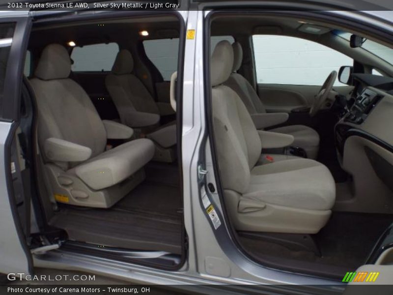 Silver Sky Metallic / Light Gray 2012 Toyota Sienna LE AWD
