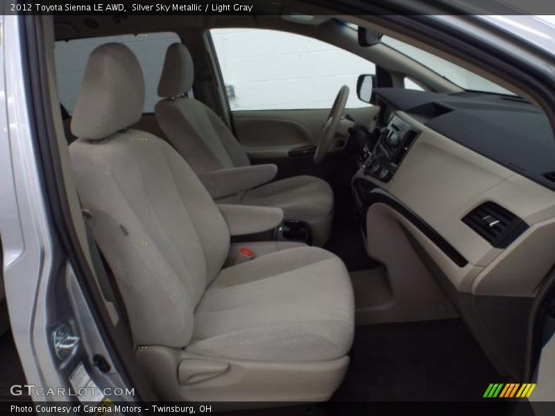 Silver Sky Metallic / Light Gray 2012 Toyota Sienna LE AWD
