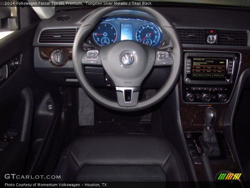 Tungsten Silver Metallic / Titan Black 2014 Volkswagen Passat TDI SEL Premium