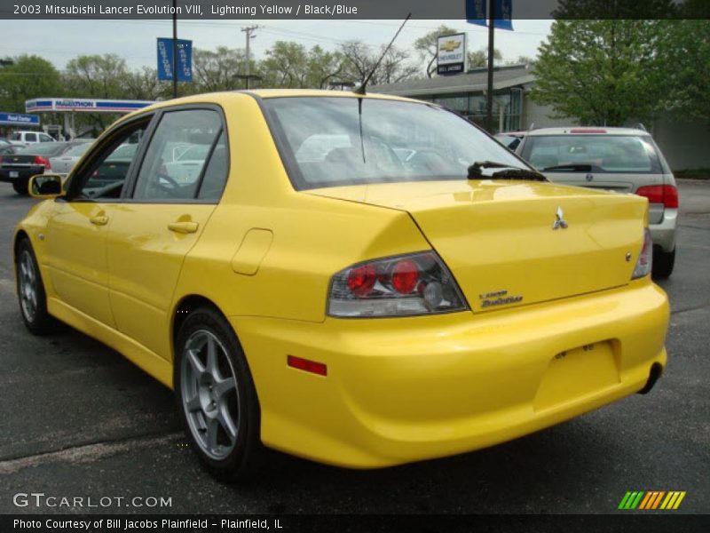 Lightning Yellow / Black/Blue 2003 Mitsubishi Lancer Evolution VIII