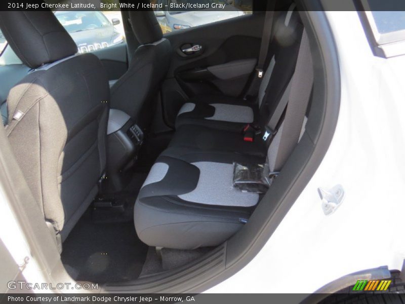 Bright White / Iceland - Black/Iceland Gray 2014 Jeep Cherokee Latitude