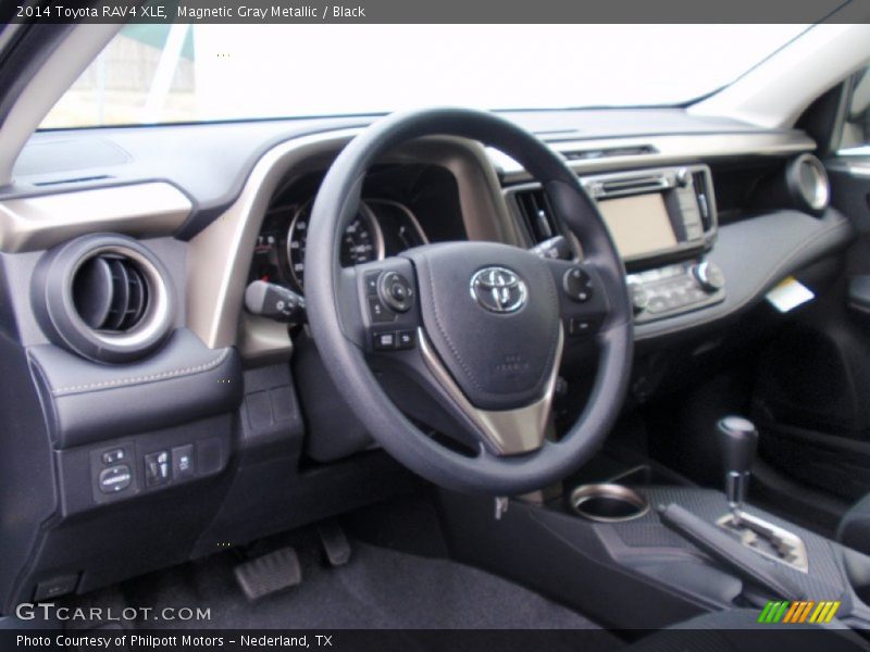 Magnetic Gray Metallic / Black 2014 Toyota RAV4 XLE