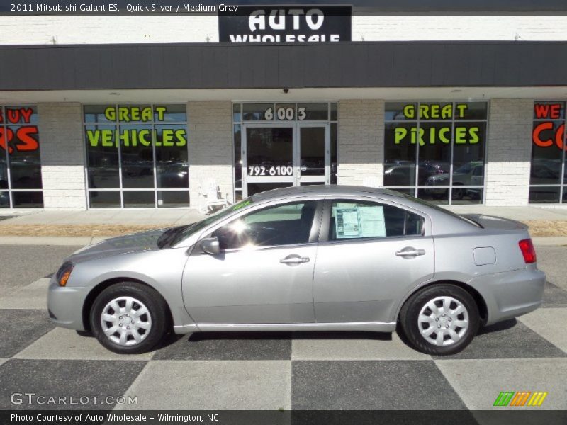 Quick Silver / Medium Gray 2011 Mitsubishi Galant ES