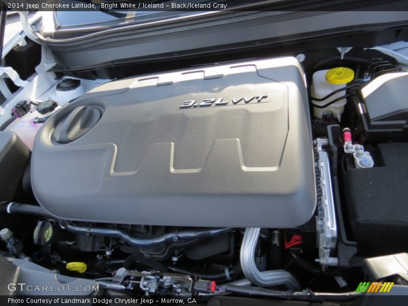 Bright White / Iceland - Black/Iceland Gray 2014 Jeep Cherokee Latitude